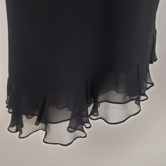 Jones New York Vintage Dress 6 Petite Asymmetrical Dark Coquette Feminine Fairy - Picture 6 of 10